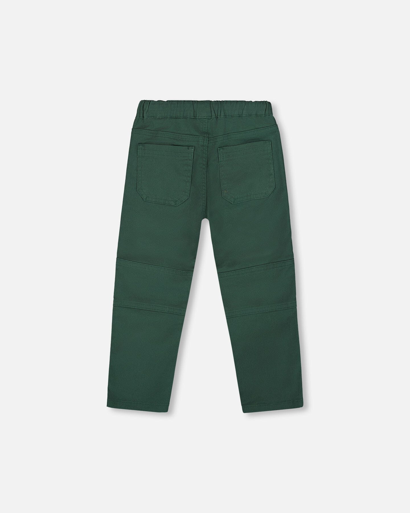Twill Jogger Pants With Patch Pockets Forest Green - H20YB21_308