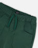 Twill Jogger Pants With Patch Pockets Forest Green - H20YB21_308