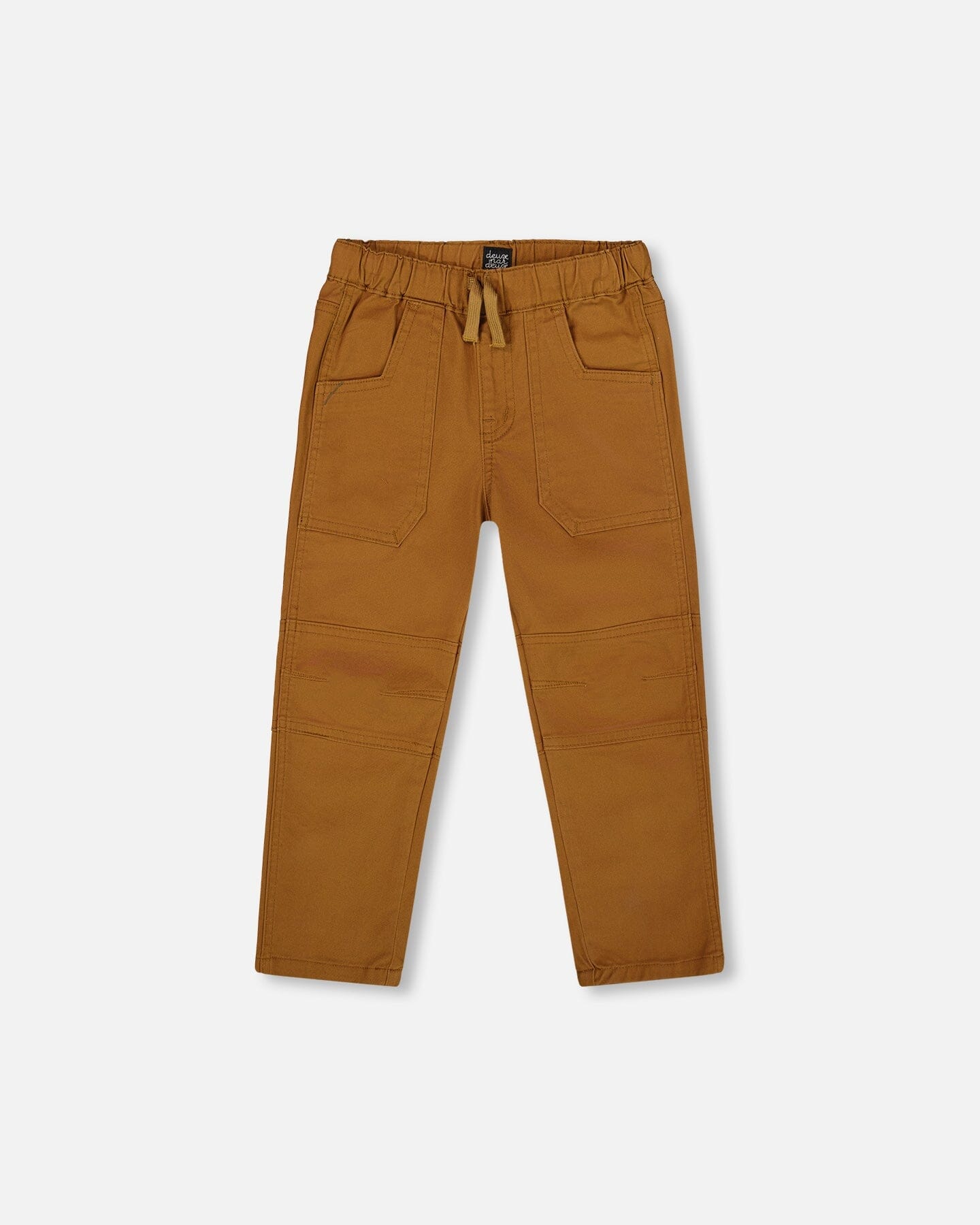 Twill Jogger Pants With Patch Pockets Brown - H20YB21_973