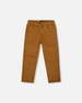 Twill Jogger Pants With Patch Pockets Brown - H20YB21_973