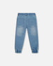 French Terry Jogger Pants Light Blue Denim - H20YB24_125