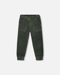 Stretch Corduroy Jogger Pants Forest Green - H20YB26_930