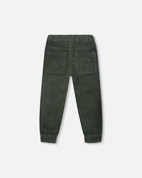 Stretch Corduroy Jogger Pants Forest Green - H20YB26_930