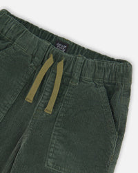 Stretch Corduroy Jogger Pants Forest Green - H20YB26_930