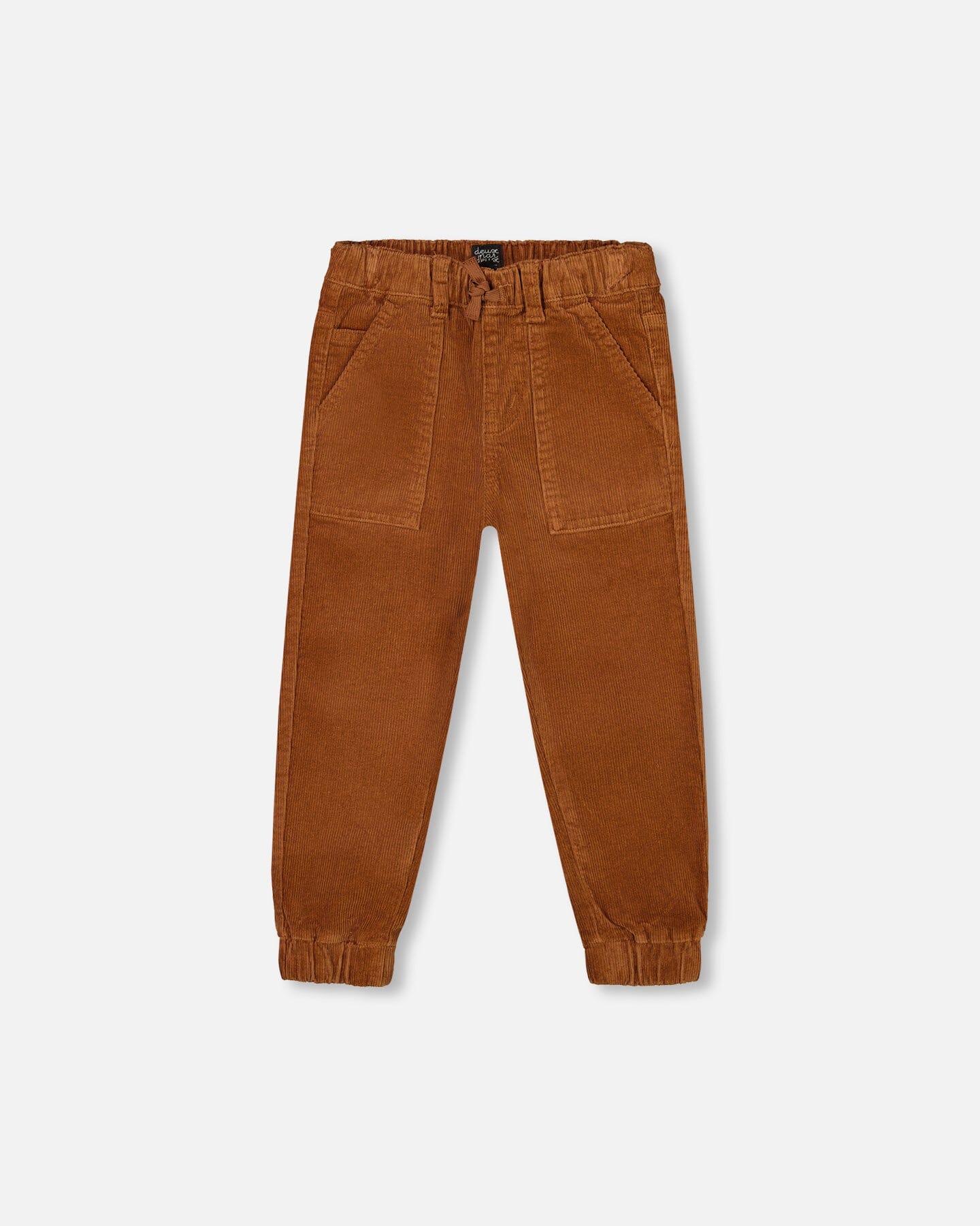 Stretch Corduroy Jogger Pants Brown - Deux par Deux
