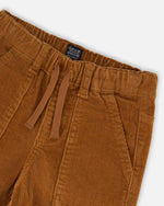 Stretch Corduroy Jogger Pants Brown - H20YB26_966