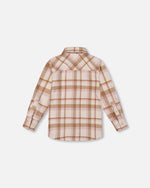 Plaid Overshirt Off-White, Beige And Pink - H20YG15_000