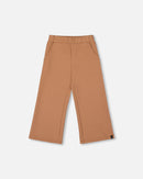 Waffle Flare Leg Pants Caramel Brown - H20YG22_184