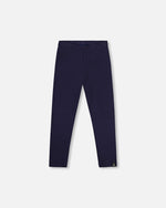 Ribbed Leggings Navy Blue - H20YG60_481