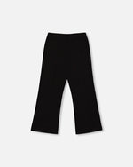 Ribbed Leggings Bootleg With Slit Black - H20YG61_999