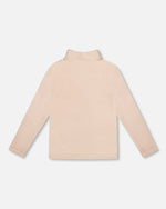 Super Soft Ribbed Mock Neck Top Light Caramel - H20YG71_116