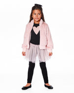 Leggings With Tulle Skirt Pink And Black - H20YG81_622