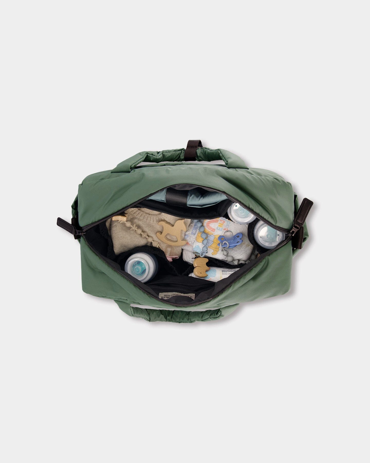 Diaper Bag With Changing Mat Dark Gray Green - H20Z102_387