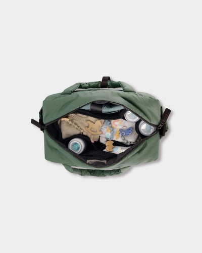 Diaper Bag With Changing Mat Dark Gray Green - H20Z102_387