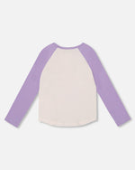 Jersey Raglan Sleeve Tee Lavender - H20Z70_564