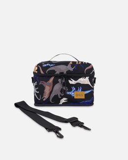 Lunch Box Black Dinosaur Print - H20ZBL_026