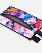 Double Pencil Case Black Butterfly Print - H20ZEC_010