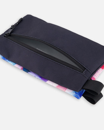Double Pencil Case Black Butterfly Print - H20ZEC_010