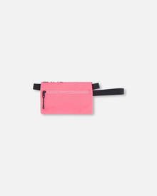 Double Pencil Case Black Retro Flower Print - H20ZEC_013