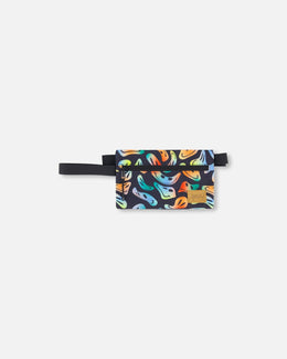 Double Pencil Case Smiley Face Boy - H20ZEC_033