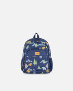 Little Kids Backpack Navy Animal Print School Supplies Deux par Deux 