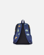 Little Kids Backpack Navy Animal Print School Supplies Deux par Deux 