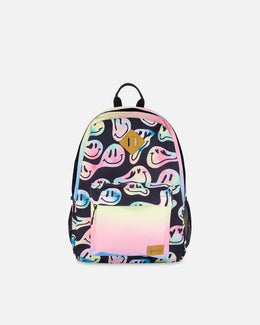 Kids Backpack Smiley Face Girl - H20ZSD_018