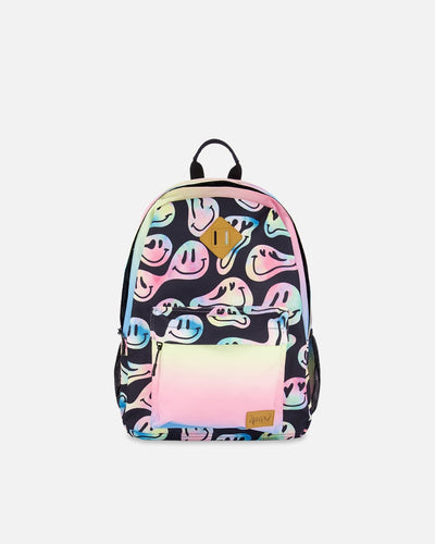 Kids Backpack Smiley Face Girl - H20ZSD_018