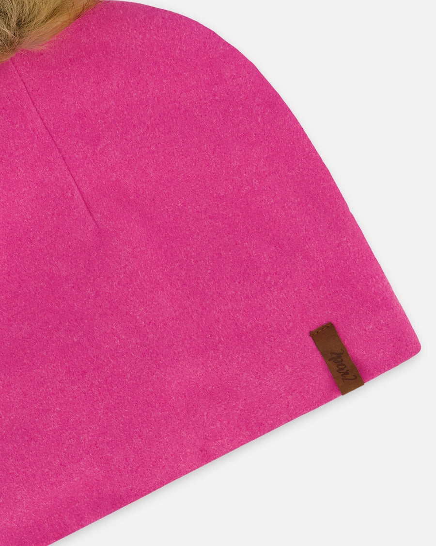 Mid-Season Jersey Pompom Hat Candy Pink - H20ZW03_640