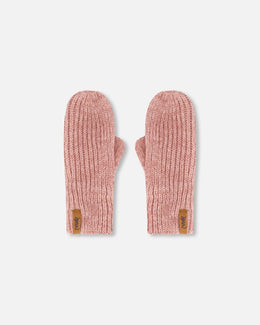 Mid-Season Knit Mittens Dusty Pink - H20ZW07_643
