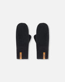Mid-Season Knit Mittens Black - H20ZW07_999