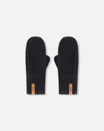 Mid-Season Knit Mittens Black - H20ZW07_999