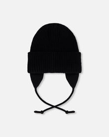 Baby Mid-Season Knit Hat Black - H20ZW08_999