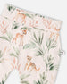 Organic Cotton Jersey Evolutive Pants Peach Deer Print - H30A20_3H057