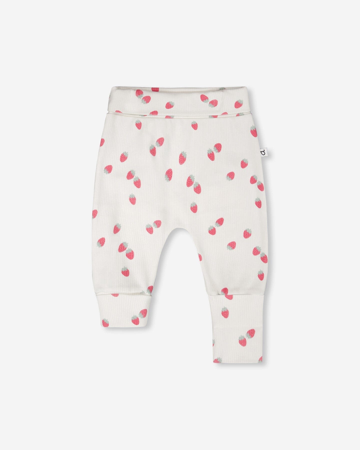 Cotton Jersey Evolutive Pants White Printed Strawberries - H30A20_3H058