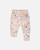 Organic Cotton Jersey Evolutive Pants Pink Printed Berries - H30A20_3H059
