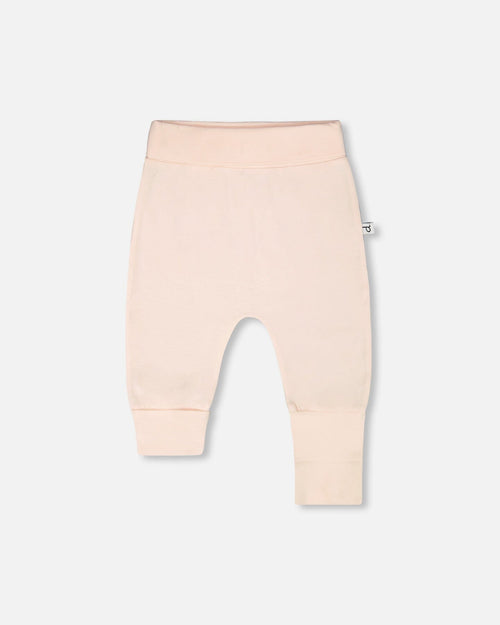2 Pack Organic Cotton Jersey Evolutive Pants Peach And Peach Deer Print - H30A21_06006