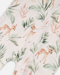 Organic Cotton Jersey One-Piece Pyjama Peach Deer Print - H30A40US_3H057