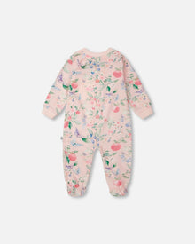 Organic Cotton Jersey One-Piece Pyjama Pink Printed Berries - H30A40_3H059