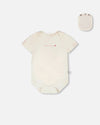 Evolutive Organic Cotton Jersey Onesie White - H30A70_01000