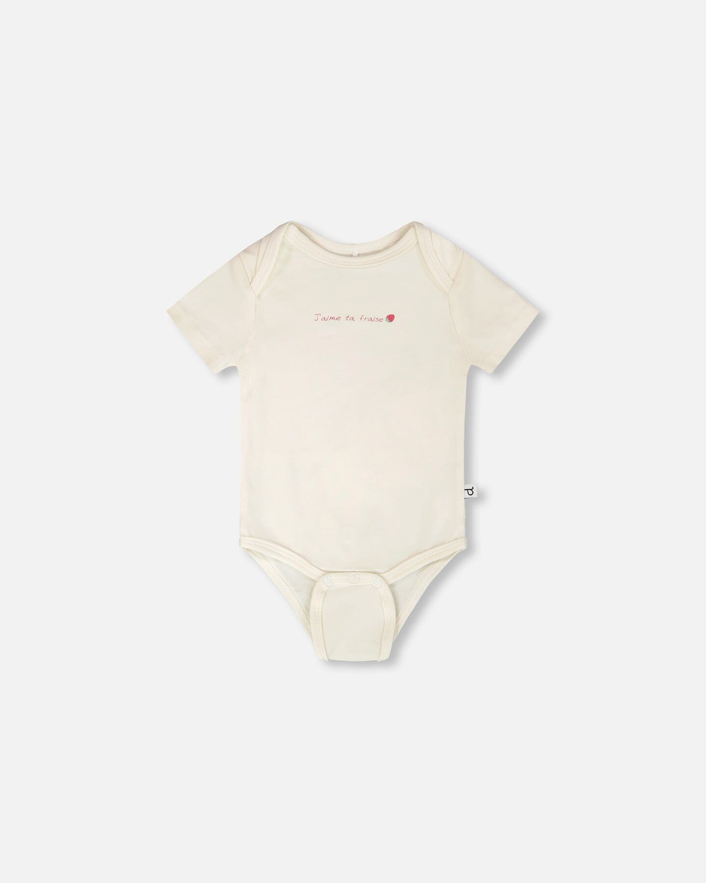 Evolutive Organic Cotton Jersey Onesie White - H30A70_01000
