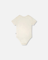 Evolutive Organic Cotton Jersey Onesie White - H30A70_01000
