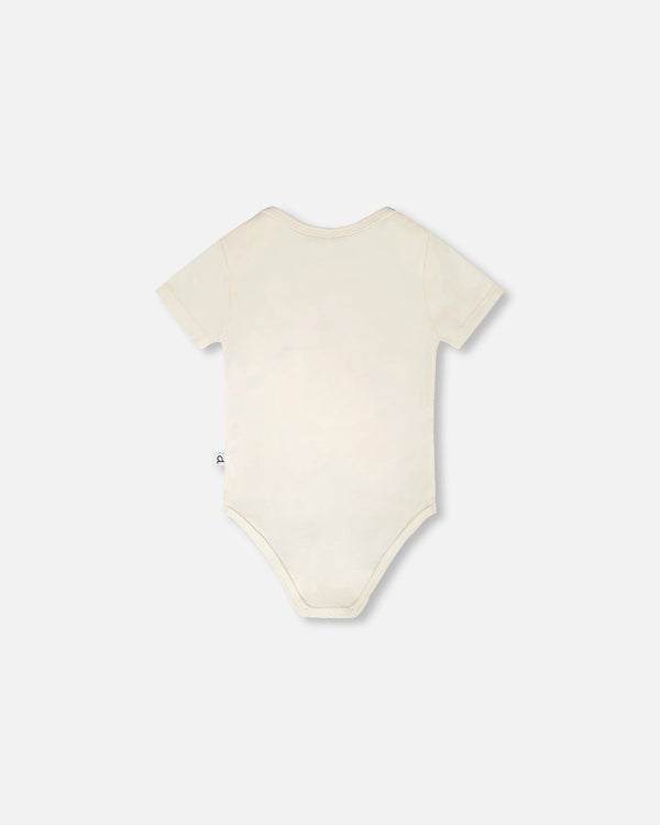 Evolutive Organic Cotton Jersey Onesie White - H30A70_01000