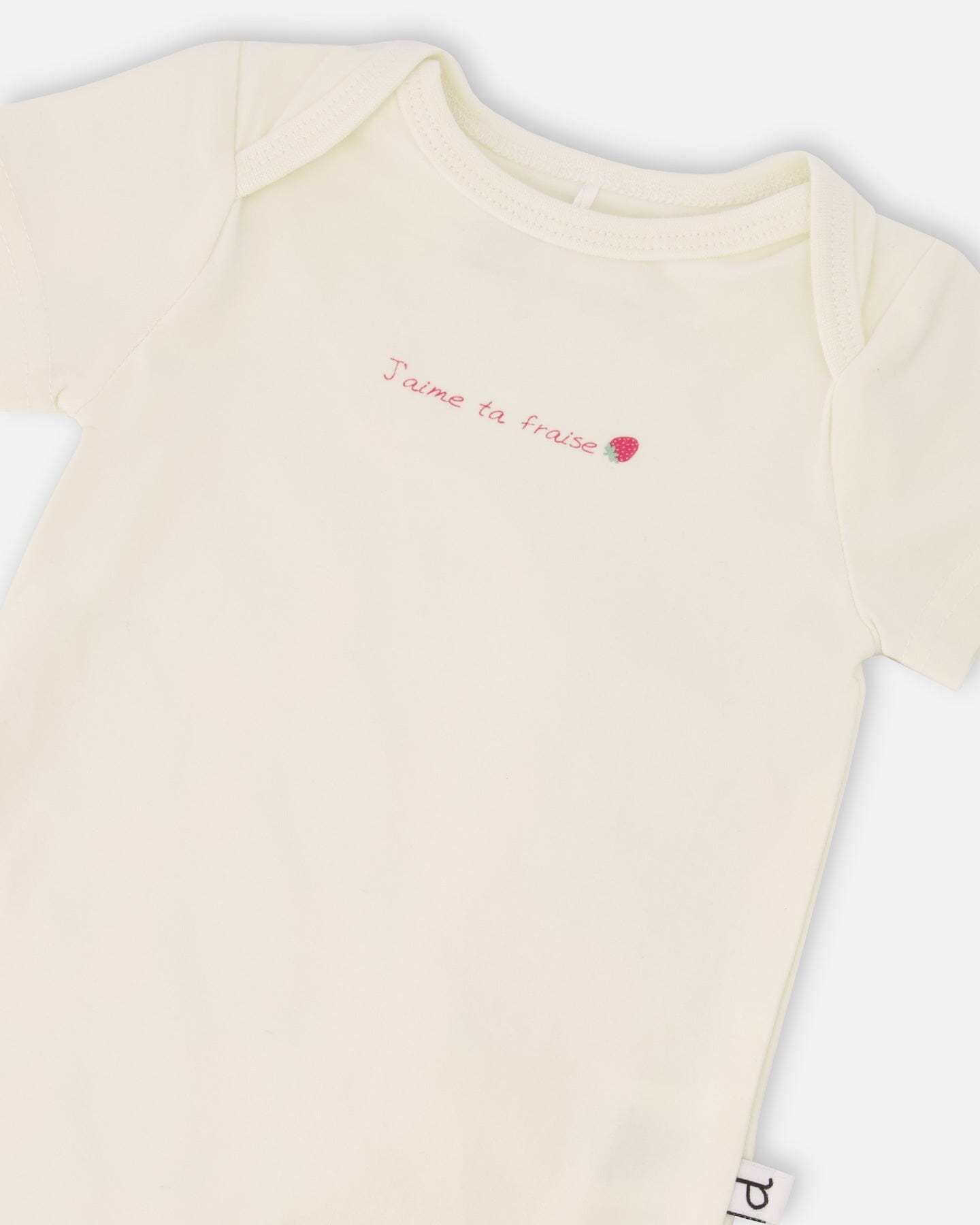 Evolutive Organic Cotton Jersey Onesie White - H30A70_01000