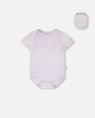 Evolutive Cotton Rib Jersey Onesie Lilac - H30A70_05001