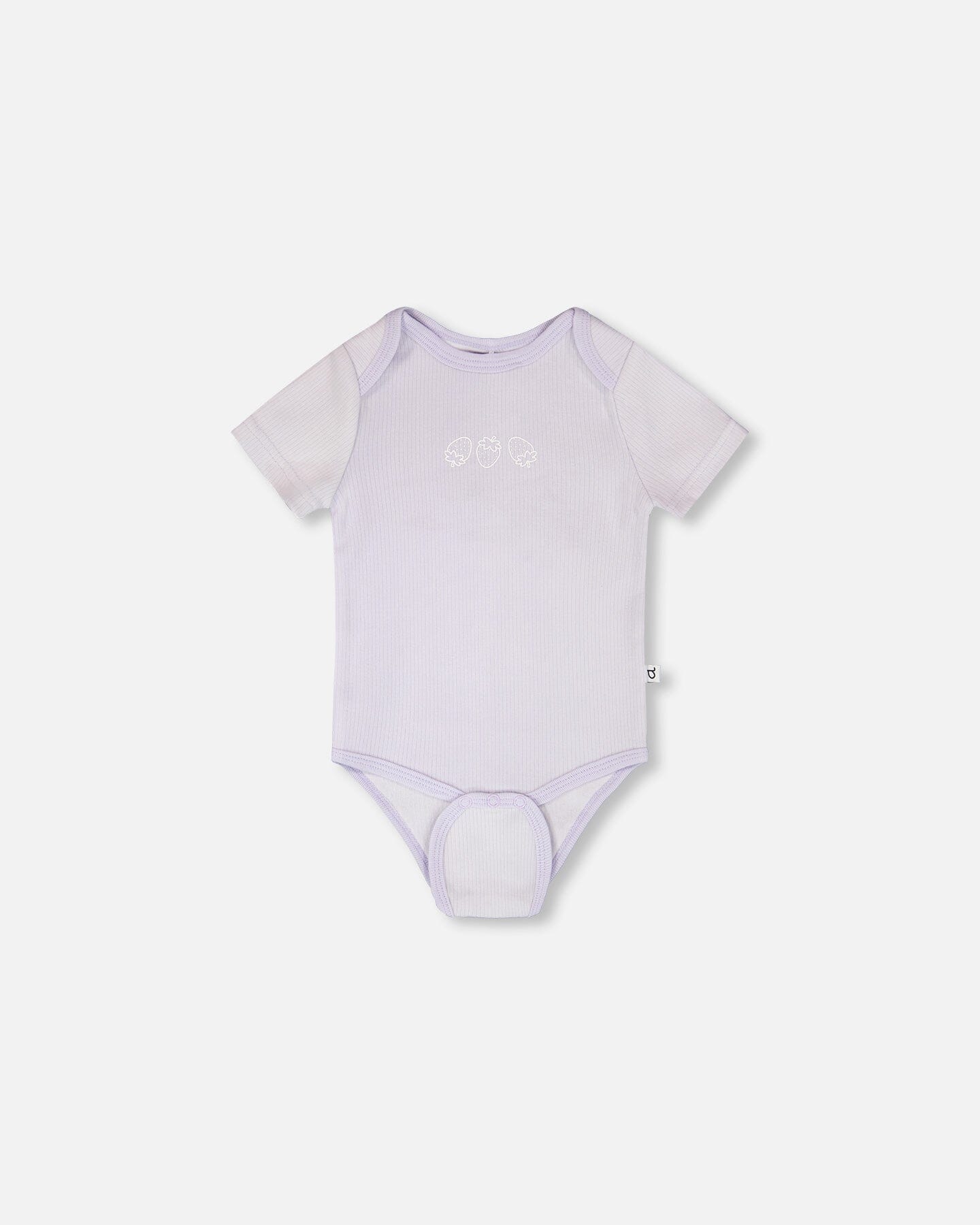 Evolutive Cotton Rib Jersey Onesie Lilac - H30A70_05001