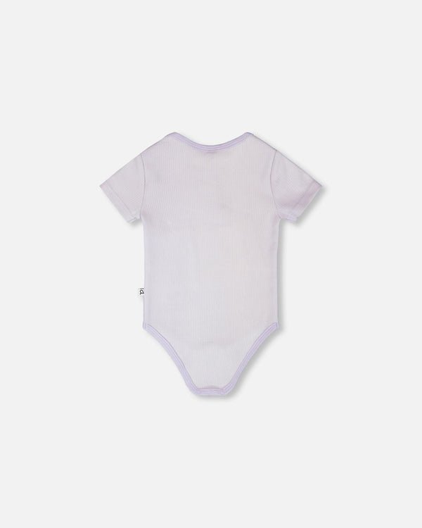 Evolutive Cotton Rib Jersey Onesie Lilac - H30A70_05001