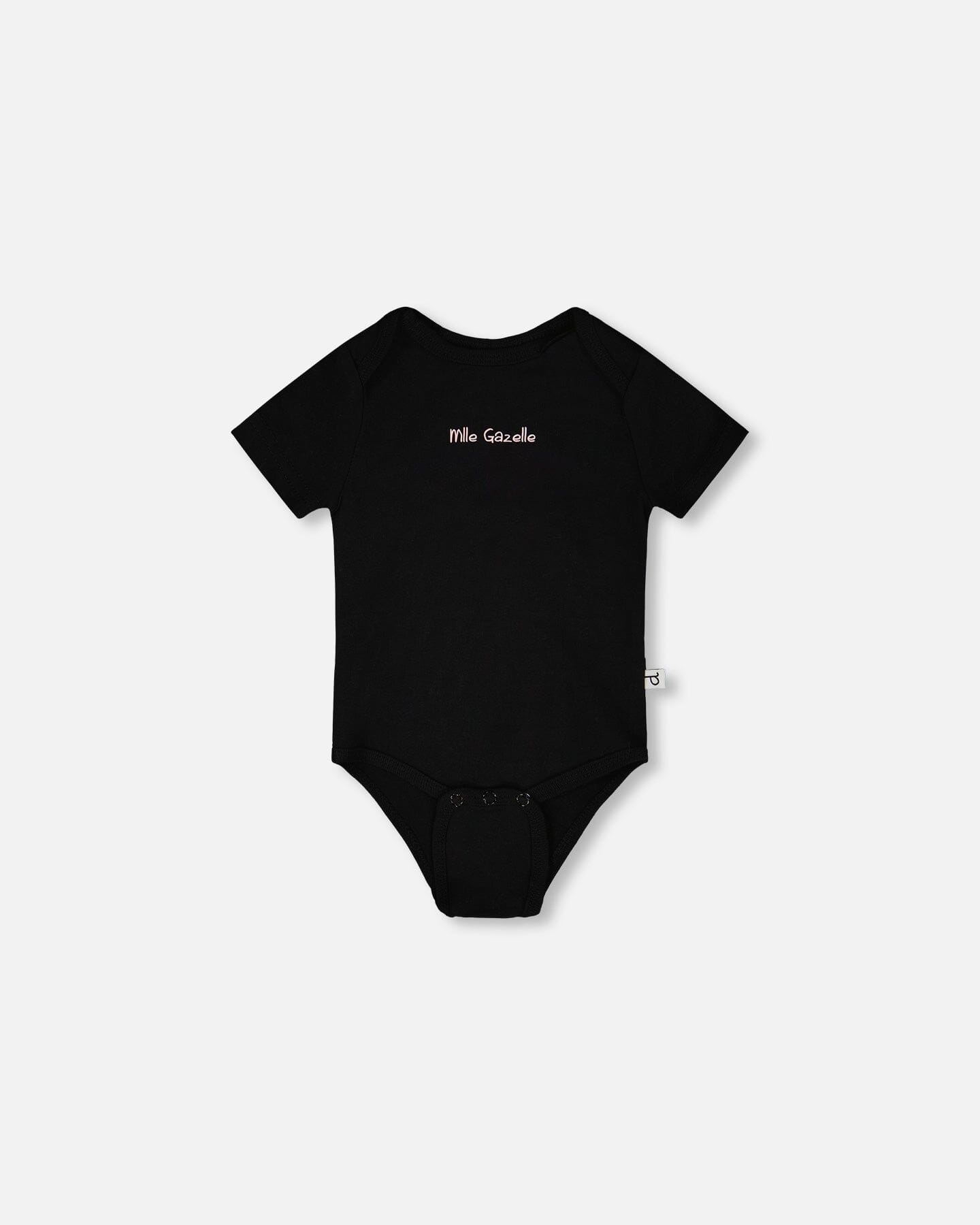 Evolutive Organic Cotton Jersey Onesie Black - H30A70_09990