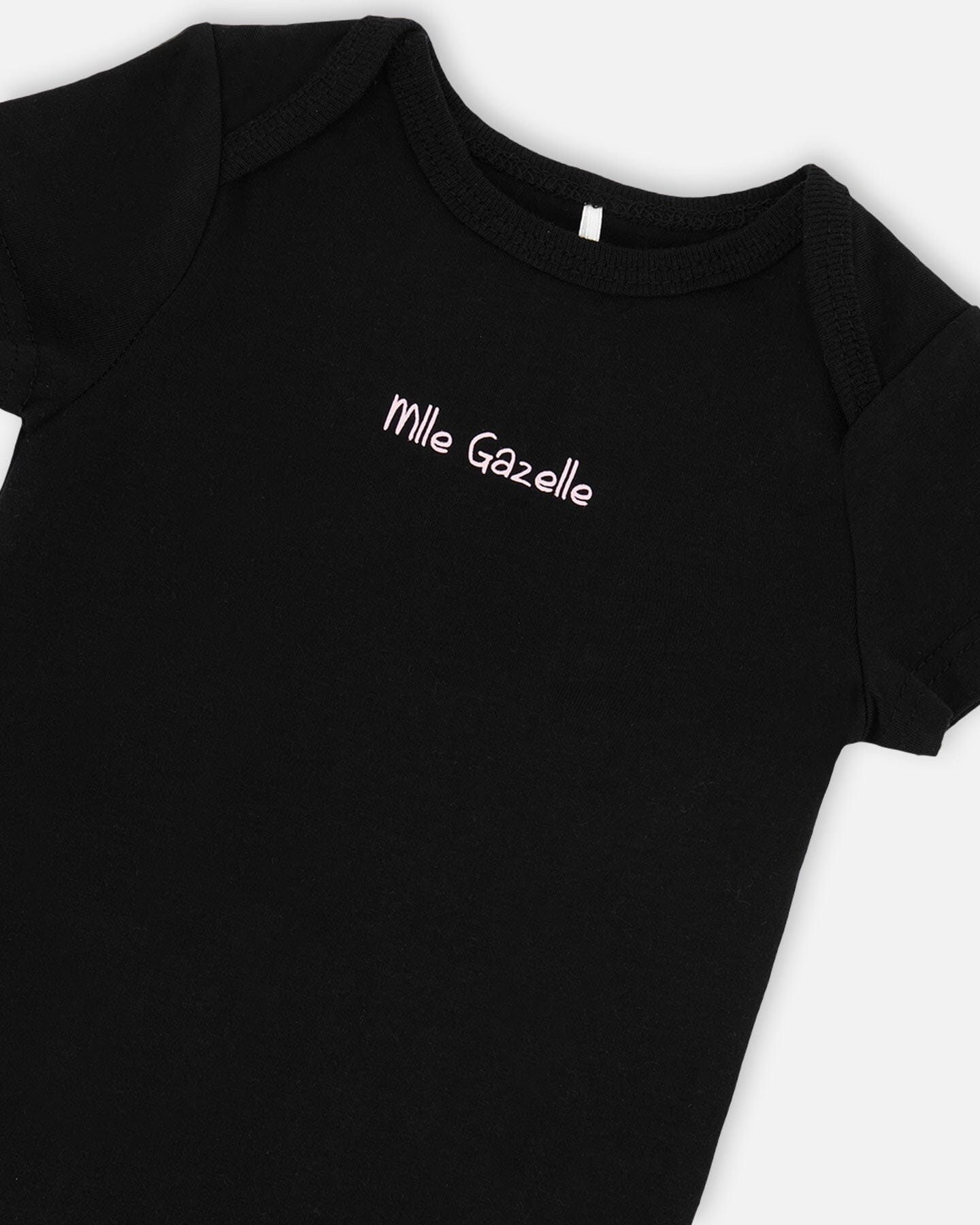 Evolutive Organic Cotton Jersey Onesie Black - H30A70_09990