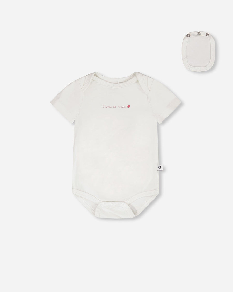 Evolutive Cotton Jersey 3 Pack Onesie White - H30A71_01000